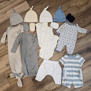 ORGANIC Newborn Bundle 16 pieces Gender Neutral NB cozy clothing